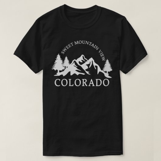 Womens Colorado Mountains VNeck T-shirt (Design voorkant)