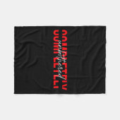 Womens Completely Unbothered Sarcasm Saying Quote  Fleece Deken (Voorkant (Horizontaal))