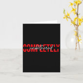 Womens Completely Unbothered Sarcasm Saying Quote  Kaart (Gele Bloem)