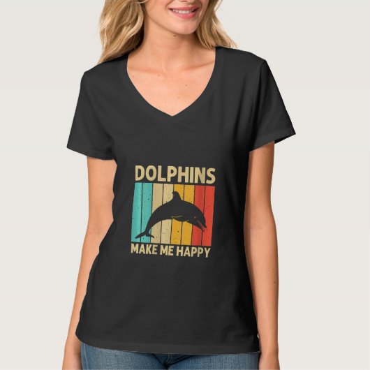 Womens Cool Dolphin For Men Women Dolphins Beluga  T-shirt (Voorkant)