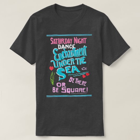 Womens Cool ENCHANMEN ONDER ZEE DANCE Nerd Geek T-shirt (Design voorkant)