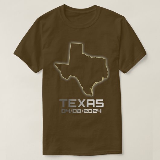 Womens Cool exas America Astronomie otal Solar Ecl T-shirt (Design voorkant)