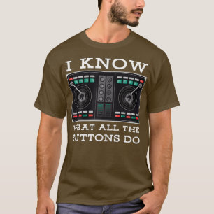 Womens Cool Music Techno House Mixer DJ's T-shirt
