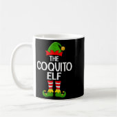 Womens Coquito Elf Xmas Matching Family Elf Squad Koffiemok (Links)