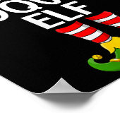 Womens Coquito Elf Xmas Matching Family Elf Squad  Poster (Hoek)