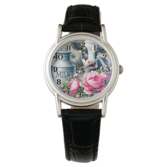 Women's Cow  Horloge (Voorkant)