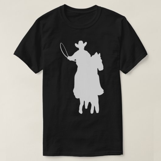Womens Cowboy Silhouette Cowboy Fanatic VNeck T-shirt (Design voorkant)