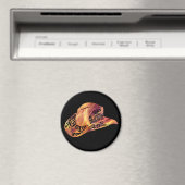 Womens Cowgirl Pet Magische Kleur Lichte Kunst Magneet (Insitu (Vaatwasser))