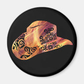 Womens Cowgirl Pet Magische Kleur Lichte Kunst Magneet (Voorkant)