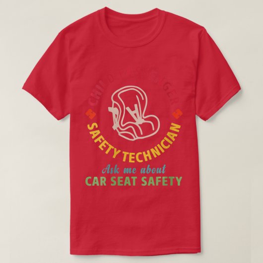 Womens CPST-kinderveiligheidstechnicus T-shirt (Design voorkant)