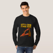 Womens Crab Funny Drink Bierpun Beach Ocean T-shirt (Voorkant volledig)