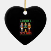 Womens Crack Deez Nuts Nutkraker Shirt Ugly Chris Keramisch Ornament (Achterkant)