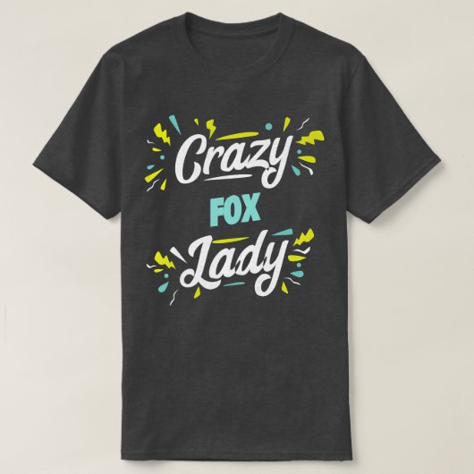 Womens Crazy Fo Lady Funny Premium T-shirt (Design voorkant)