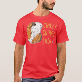Womens Crazy Guinee Lady Design voor een Guinee-Bi T-shirt