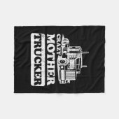 Womens Crazy Moeder Trucker Funny Trucker Wife Fleece Deken (Voorkant (Horizontaal))
