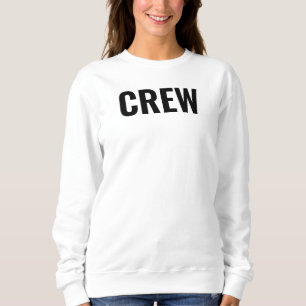 Womens Crew Sweatshirts Personeel Voeg hier Logo t Trui