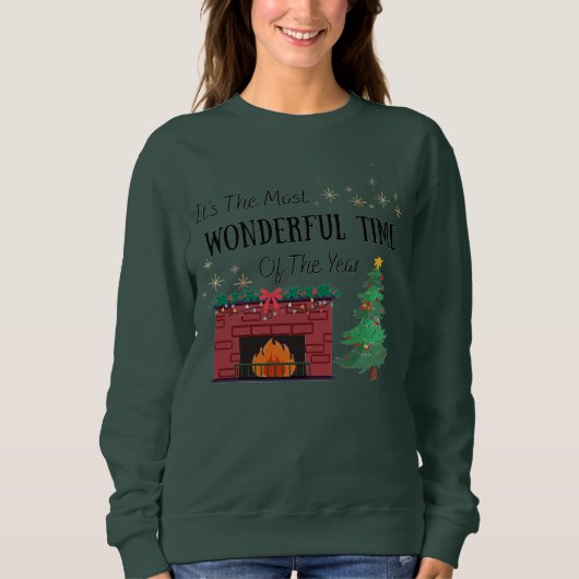 Womens Crewneck Most Wonderful Time of The Year Trui (Voorkant)