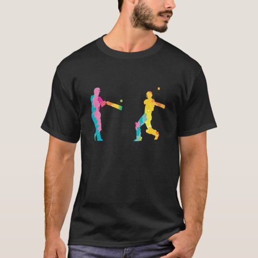 Womens Cricket Merchandise Clothing Cricket Tie Dy T-shirt (Voorkant)