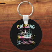 Womens Cruising Into New Year 2026 Countdown Party Sleutelhanger (Voorkant)