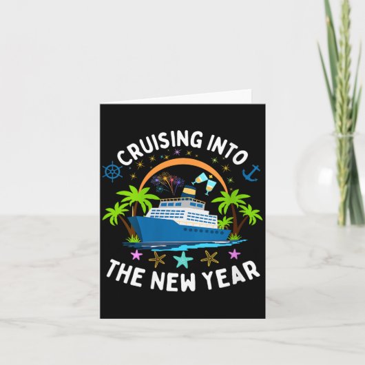 Womens Cruising Into New Year 2026 Family Matching Kaart (Voorkant)