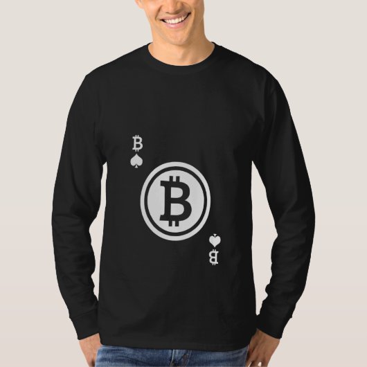 Womens Crypto Currency Btc Bitcoin Coin Pplay Ca T-shirt (Voorkant)