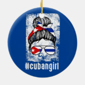 Womens cubaans meisje Cubaanse meisje Keramisch Ornament (Achterkant)