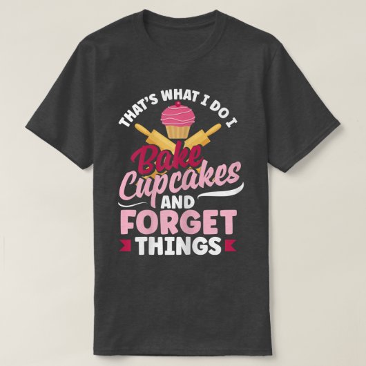 Womens Cupcake Baking Funny Bake Lover 2938 T-shirt (Design voorkant)