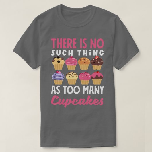 Womens Cupcake Baking Funny Cupcake T-shirt (Design voorkant)