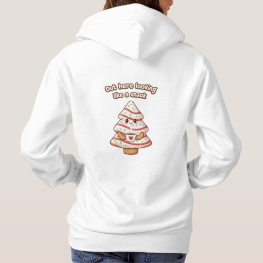 women's Cute Christmas hoodie (Achterkant)