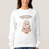 women's Cute Christmas Sweater (Voorkant)