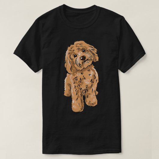 Womens Cute Cockapoo Dog Illustratie Cockapoo Ewn T-shirt (Design voorkant)