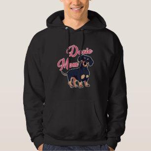 Womens Cute Dachshund I Doxie mama Hoodie