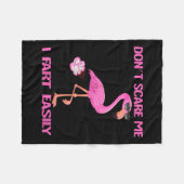 Womens Cute Don't E Me I Fart Easy Fart Joke Flami Fleece Deken (Voorkant (Horizontaal))