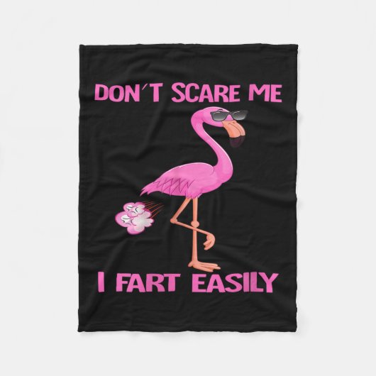 Womens Cute Don't E Me I Fart Easy Fart Joke Flami Fleece Deken (Voorkant)