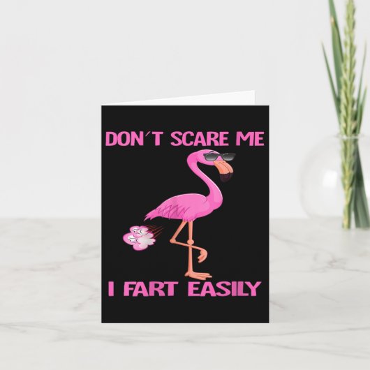 Womens Cute Don't E Me I Fart Easy Fart Joke Flami Kaart (Voorkant)