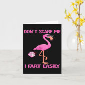 Womens Cute Don't E Me I Fart Easy Fart Joke Flami Kaart (Gele Bloem)