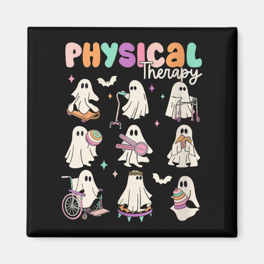 Womens Cute Ghost Physical Therapy Pt Physical The Magneet (Voorkant)