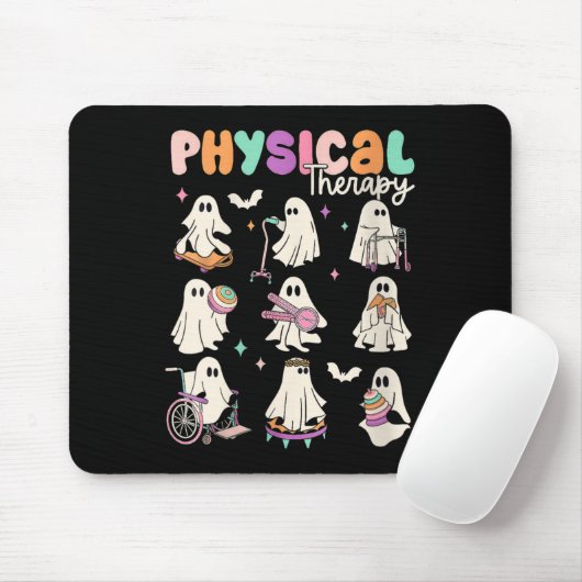 Womens Cute Ghost Physical Therapy Pt Physical The Muismat (Met muis)