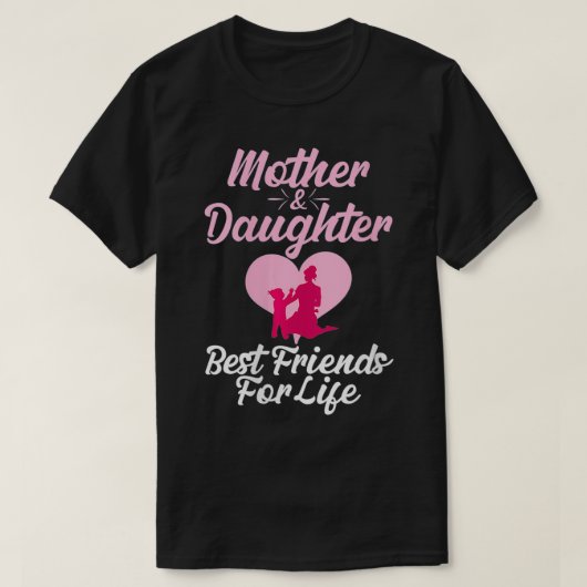 Womens Cute Moederdag Tshirt Ma en Daughter Ta (Design voorkant)