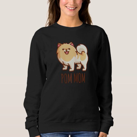 Womens Cute Pomeranian Pom Mam Funny Trui (Voorkant)