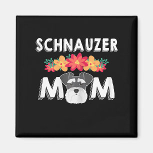 Womens Cute Schnauzer Mam die van Schnauzers houdt Magneet