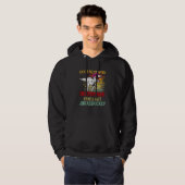 Womens Cute Single Momsaurus Dinosaur Rex Flowers Hoodie (Voorkant volledig)
