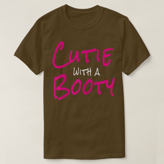 Womens Cutie met een Shirt van Booty (Design voorkant)