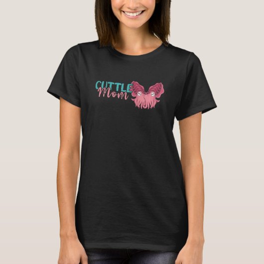 Womens Cuttle Ma Cuttlefish Marine Ocean Animals T-shirt (Voorkant)