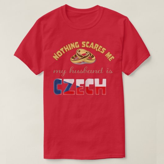 Womens czech husband Czechia s  T-shirt (Design voorkant)