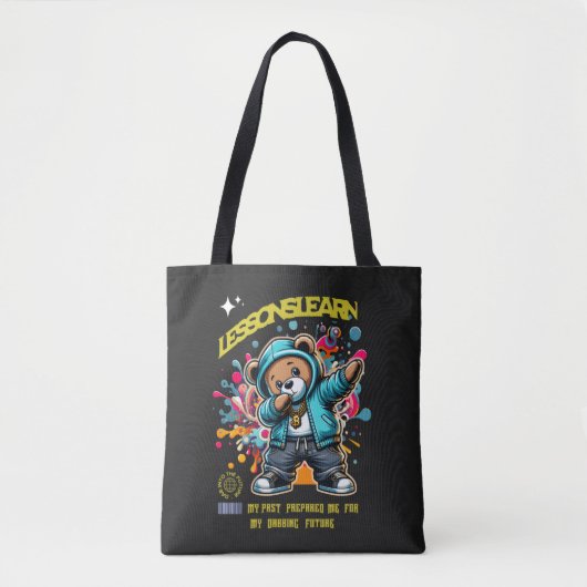 WOMEN'S DABBING FUTURE LESSONS LEARN TOTE BAG (Voorkant)