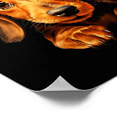 Womens Dachshund Dog Santa Claus Hat Christmas New Poster (Hoek)