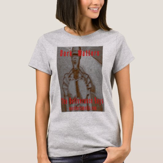 Women's "Dark Matters" colored t-shirt (Voorkant)