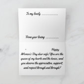 women's day card feestdagen kaart (Binnen)