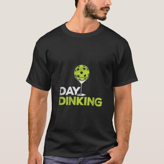Womens Day Dinking Pickleball Funny Ball di T-shirt (Voorkant)